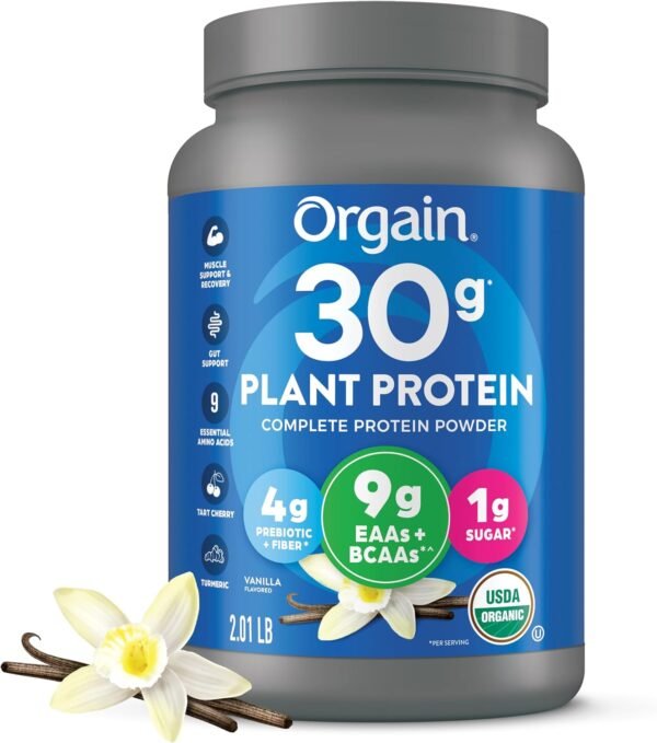 Orgain Sport Protein Powder Vanilla 2.01 lb (Packaging May Vary) - Image 2