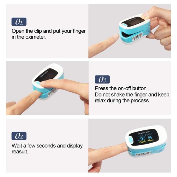 CONTEC CMS50NA Pulse Oximeter SpO2 and PR Value Waveform Blood Oxygen Neck/Wrist Corda - Image 8