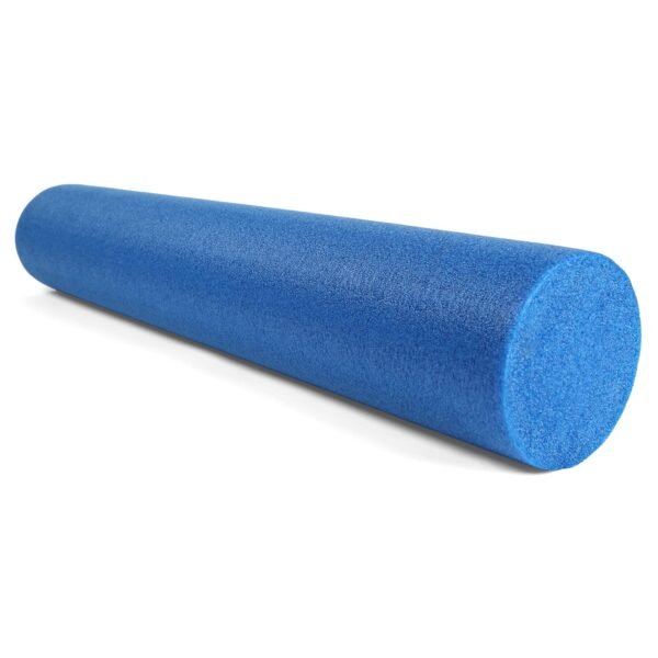 CanDo Blue PE Foam Rollers for Fitness, Exercise Muscle Restoration, Massage Therapy, Sport Recovery and Physical Therapy for Homes, Clinics, and Gyms 6" x 36" Round - Image 2