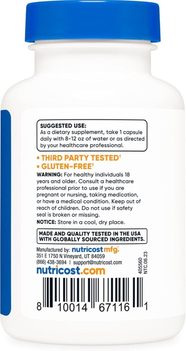 Nutricost Aloe Vera 20,000mg, 120 Capsules - Gluten Free, Non-GMO, Vegetarian Friendly (100mg of 200:1 Extract) - Image 5