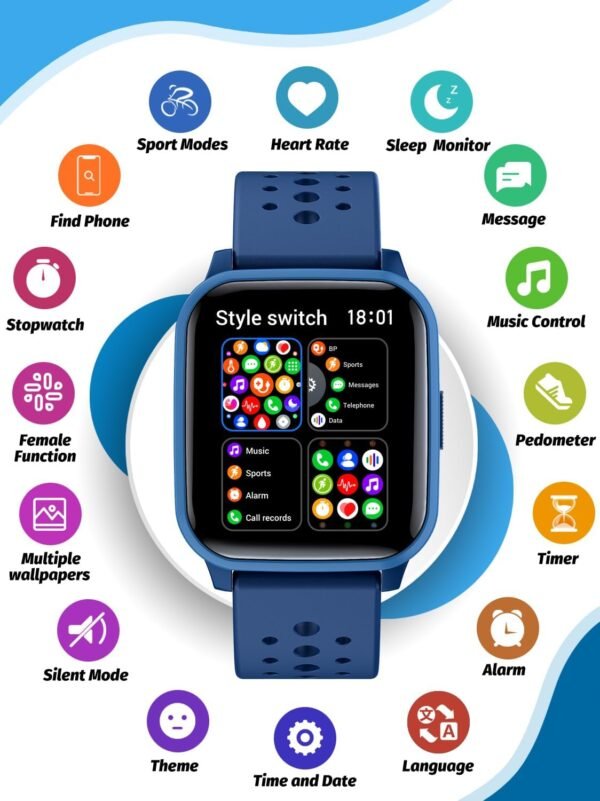 Kids Smart Watch Girls Boys, Smart Watch for Kids Smart Watch Gifts for 4-16 Years Old with Sleep Mode 19 Sports Mode Pedometer Birthday Gift for Boys Girls - Image 3