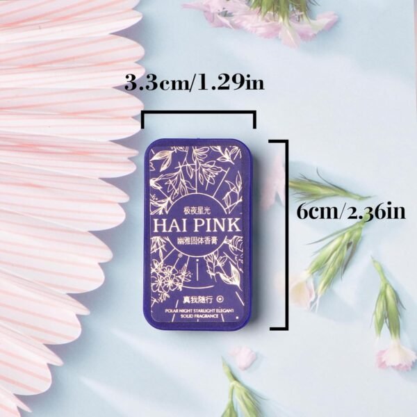4 Pack Solid Perfume Set, Perfume Sampler for Women and Men, Small Travel Perfume Balm, Portable Fragrance, Birthday Gifts for Men(Polar starlight) - Image 3