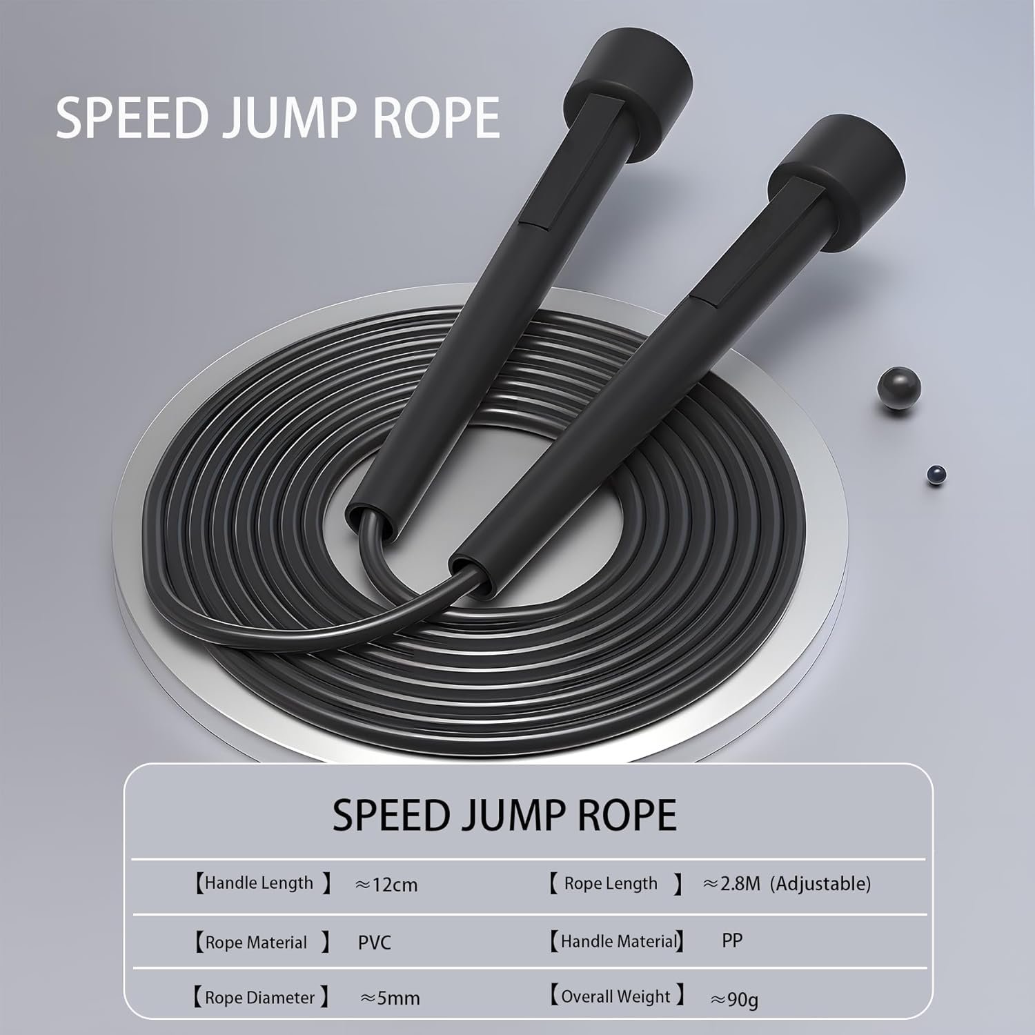 Jump Rope, Adjustable Kids Jump Rope Set, Tangle Free Skipping Rope, Lightweight Jump Ropes for Fitness, 9.2ft Pvc Jump Rope for Kids 8-12, Women, Men - Jumping Rope for Workout - Image 5