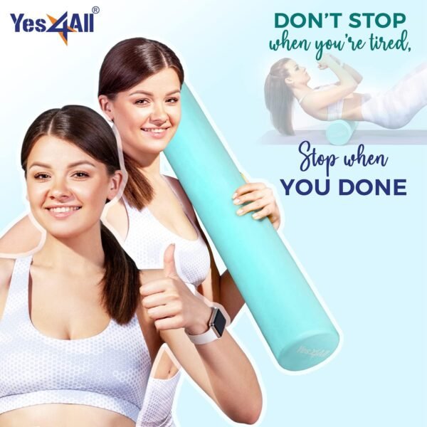 Yes4All EVA Medium Density Foam Roller for Back - Round Back Roller for Exercise, Yoga & Pilates 12/18/24/36 inch - Image 6