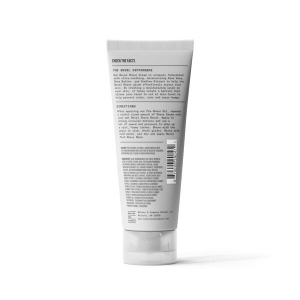 Bevel Shaving Cream for Men, Moisturizing Shave Cream with Aloe Vera and Vitamin E to Soothe Skin and Prevent Razor Bumps, 4 Fl Oz (Packaging May Vary) - Image 6