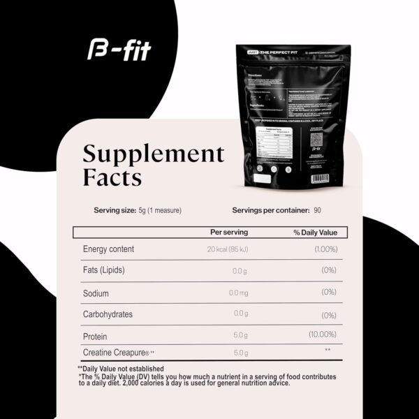 Creatine Monohydrate Powder - Just Creatine Creapure - 90 Servings - 450 g - Pre Workout Creatine for Women - Sugar-Free - Flavorless Supplement - 3 Month Supply - Image 6