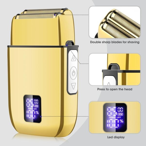 Lanumi Professional Hair Clippers Trimmer for Men Electric Razor Shavers/Beard Trimmer/Rechargeable Clippers and Trimmers Beard Trimmer Barber Kit with Travel Case Clippers for Hair Cutting Gifts - Image 4