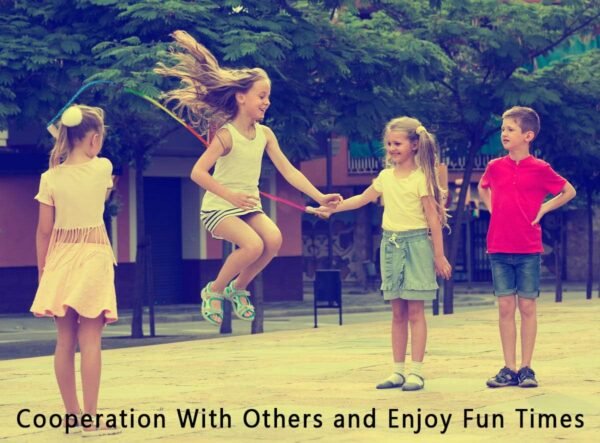 16 FT Long Jump Rope for Kids, 2 Pack Adjustable Double Dutch Skipping Rope with Wooden Handle, Multiplayer Rainbow Jumping Rope for Outdoor Fun, School Sport, Party Game - Image 3