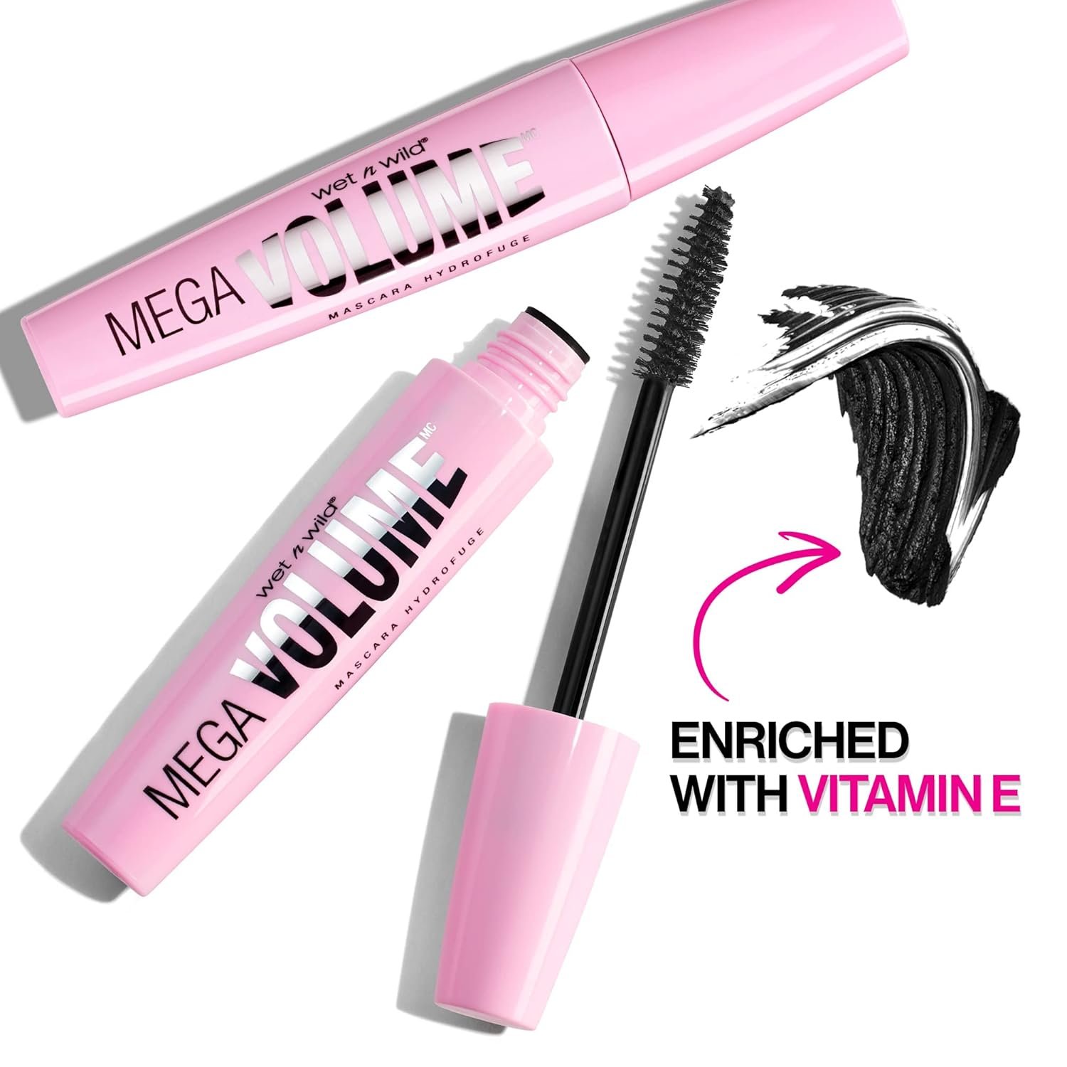 wet n wild Mascara Mega Volume - Volumizing, Waterproof, Smudge-Resistant, Cruelty-Free, Gluten-Free, Sulfate-Free & Vegan - Very Black - Image 4