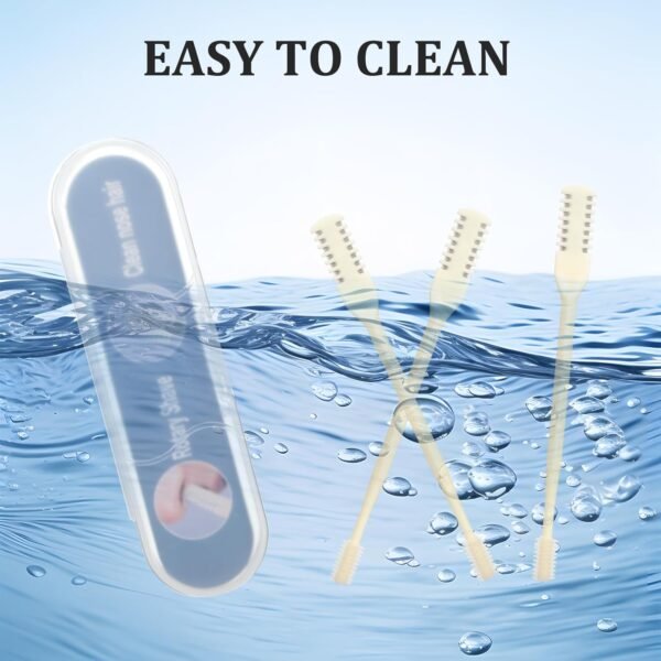 Nasal Hair Cutter 3pcs Double Sided Nose Hair Knife, 2-In-1 Nose Manual Nose Hair Trimmer 360° Rotating Nasal Hair Razor Portable Manual Nasal Hair Cutter Nose Hair Clippers For Men Women - Image 6