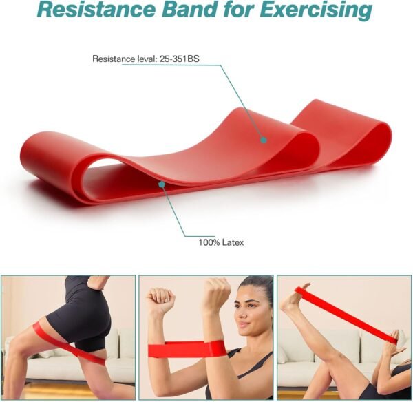 5 in 1 Foam Roller Set - Trigger Point Foam Back Roller, Muscle Roller Stick, Massage Ball, Stretching Band for Deep Muscle Massage Pilates Yoga,Fitness Exercise for Whole Body Release - Image 7