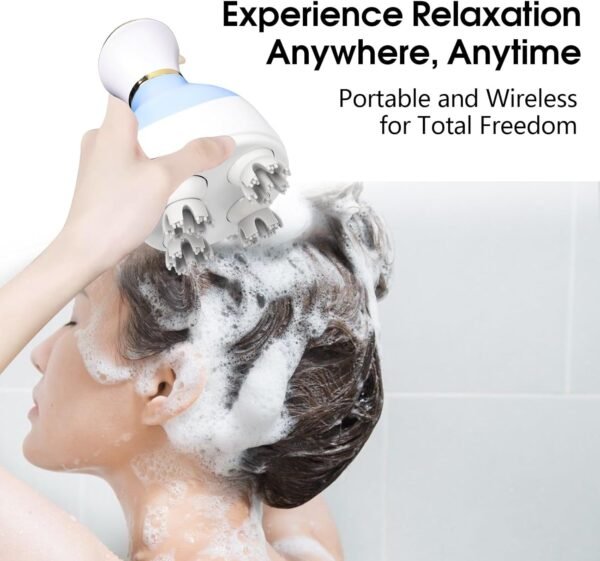 Zelikovitz Scalp Massager Hair Growth Electric Head Massager Scalp Massage Tool for Headaches, Head Scratcher Stress Relax, Cat Dog Head Massager - Image 3