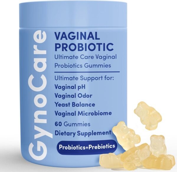 GynoCare Vaginal Probiotics Gummies for Women | pH Balance & Odor Support | Prebiotics and Probiotics for Women | Female Vaginal Probiotics for ph Balance and Vaginal Health | 60 Gummies - Image 2