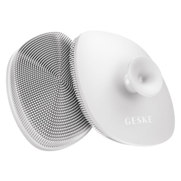 GESKE SmartAppGuided™ Facial Brush | 4 in 1 | Professional Facial Cleansing Brush with Handle | Skin Cleansing Soft Silicone Facial Brush | Routine Skincare | Gentle Cleansing | Facial Cleanser - Image 9