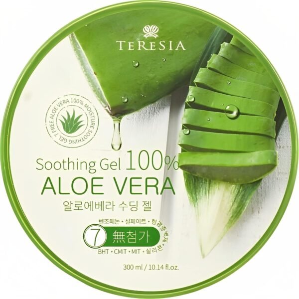 Teresia Aloe Vera Soothing Gel 300ml (2 Pack) | Made with 100 Percent Pure Aloe Vera - Organic Aloe Vera Gel Moisturizer for Face, Skin, Hair & Sunburn Relief - Image 3