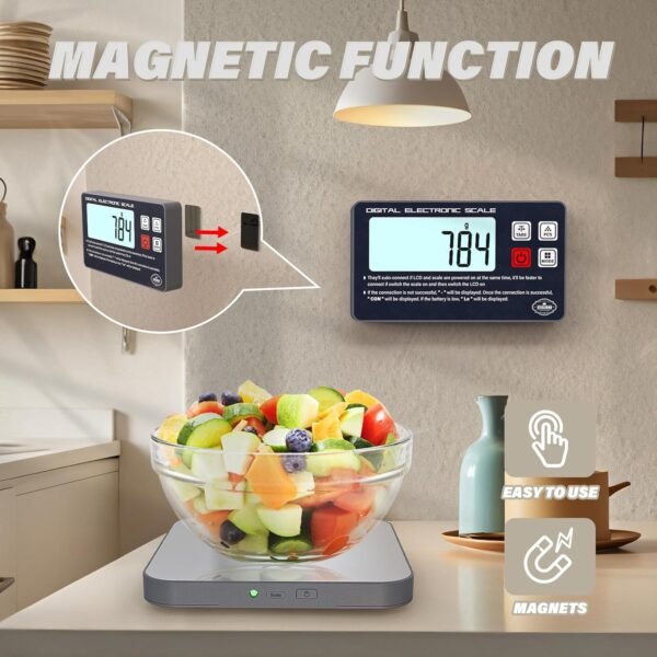 Split Kitchen Food Scale – 5kg Digital Electronic Food Weight Scale for Accurate Grams & Ounces | Ideal for Weight Loss, Baking, Coffee | Innovative Split Design for Clear Readings - Image 5