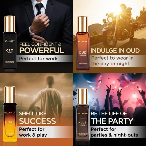 Perfume Gift Set Combo for Men (8 x 0.68 fl. oz) | CEO, Klub, Goat, Oud, Skai, Fresh, White Oud, Honey Oud | Ideal for Gifting, Trials, and Travel | Vegan, Cruelty-free & Long-lasting | Combo Set of 2 - Image 3