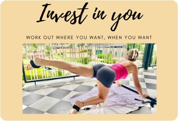 Multifunctional Pilates Bar Kit with Resistance Bands for Women. Ebook, Booty Band. Adjustable Portable Full Body Workout Resistance Bands Bar. - Image 10