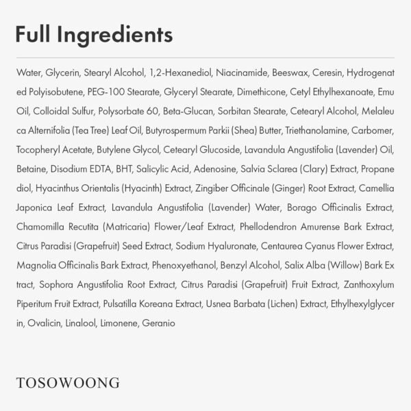 Ovalicin Skin Clear Cream, Skin Soothing, Moisturizing with Niacinamide and Sulfur, Korean Skincare, 50g, 1.76 oz. - Image 8