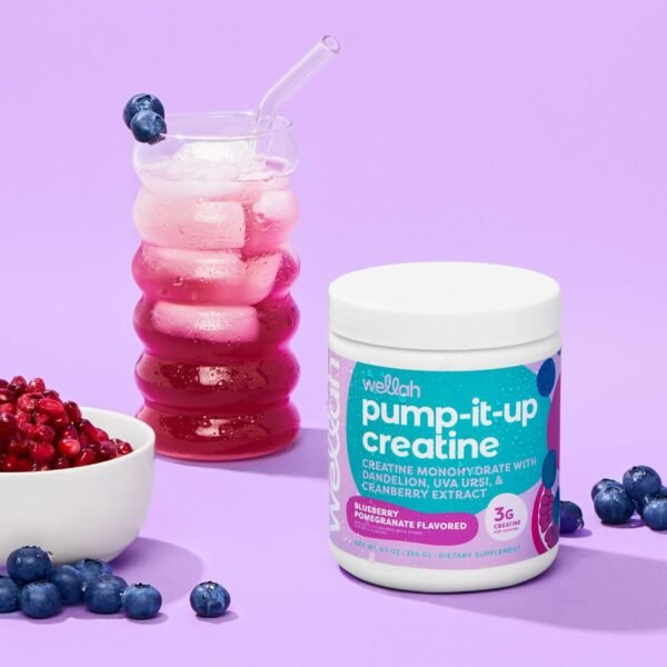Pump-It-Up Creatine (50 Servings, Blueberry Pomegranate) - Creatine Monohydrate with Dandelion, Uva Ursi, & Cranberry Extract - Image 7