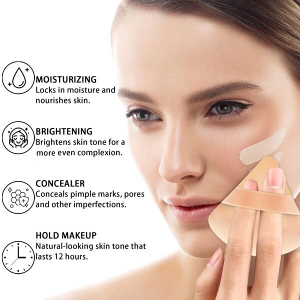 Airbrush Foundation Spray Makeup Set, Hydrating and Moisturizes Face Prime, Long Lasting Waterproof Full Coverage Foundation Mist for Color Correction, Brighten, Matte Finish, 2.36oz - #3 Nude - Image 6