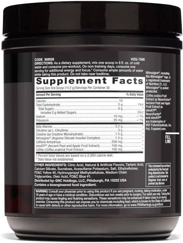 BEYOND RAW LIT PreWorkout Powder Supplement for Men and Women, Energy, Focus, Endurance, Pumps, Nitric Oxide Boost, 250mg Caffeine, Creatine, Beta Alanine, Gummy Worm, 30 Servings - Image 3