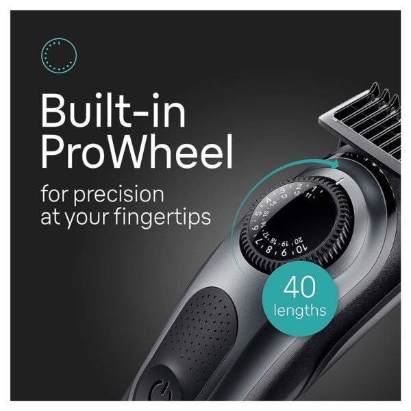 Braun All-in-One Style Kit Series 5 5490, 9-in-1 Trimmer for Men with Beard Trimmer, Body Trimmer for Manscaping, Hair Clippers & More, Ultra-Sharp Blade, 40 Length Settings, Waterproof - Image 7