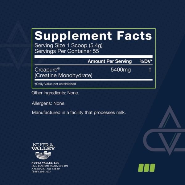 Premium Creapure Creatine Monohydrate Powder | Pure, Vegan, Keto, Gluten-Free | Unflavored, 300g - Image 5