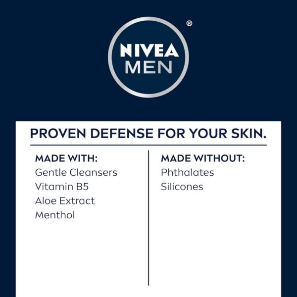 NIVEA MEN Maximum Hydration Moisturizing Face Wash with Aloe Vera, Boosts Moisture and Helps Prevent Tight, Dry Skin, 5 Fl Oz Tube - Image 9