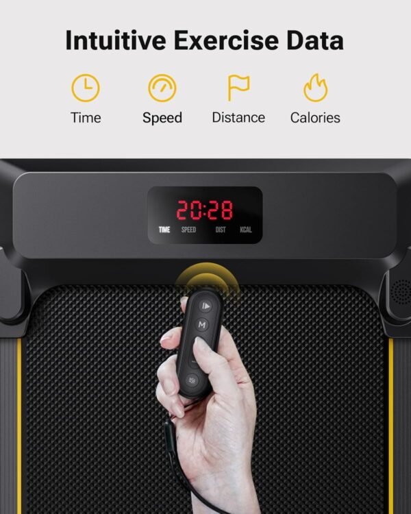 UREVO Under Desk Treadmill, Walking Pad 2 in 1 for Home/Office, Portable Walking Pad Treadmill with Remote Control, LED Display - Image 8