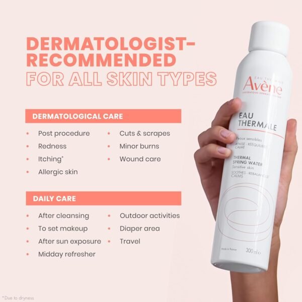 Avene Thermal Spring Water, Soothing Calming Facial Mist Spray for Sensitive Skin - Image 6