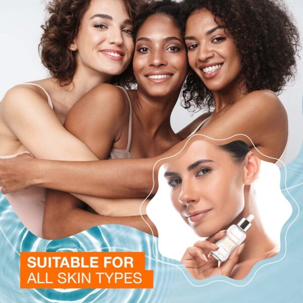 Vitamin C Serum With Collagen - Dermatologist Tested, Skin Brightening, Anti-Aging, Acne Treatment, Fades Dark Spots, Cruelty Free Korean Skin Care For All Skin Types - 1.69 oz - Image 6