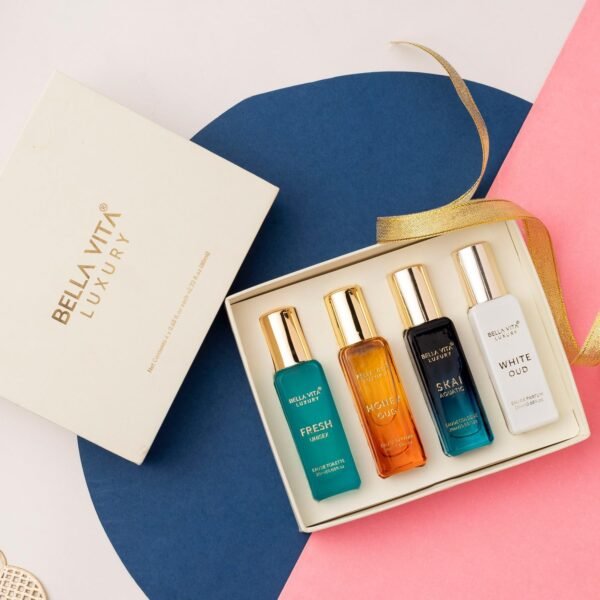 B-ella Vita Luxury Unisex Eau De Parfum Gift Set 4 x 20ml for Men & Women with SKAI, FRESH, WHITEOUD, HONEY OUD Perfume|Long Lasting EDP Fragrance Scent - Image 3