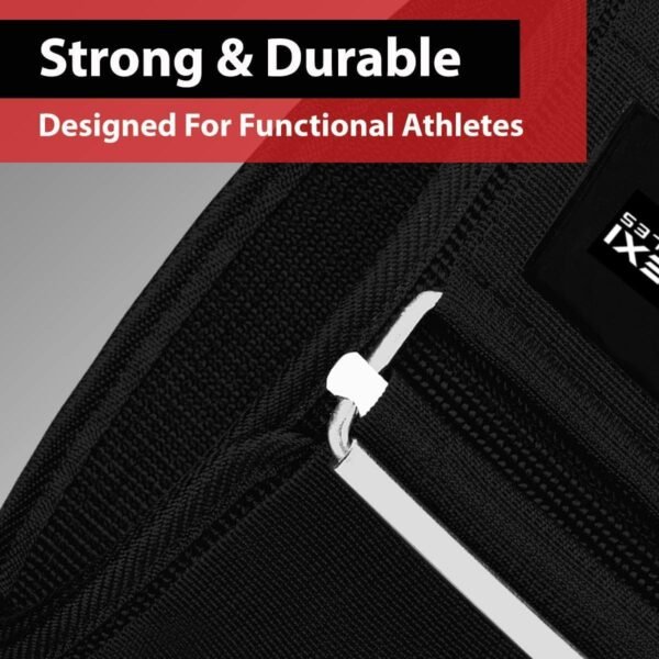 Quick Lock Weightlifting Belt - Adjustable Back Support with Metal Buckle - Ideal for Powerlifting, Cross Training, and Olympic Lifting - Durable Gym Belt for Men & Women - Image 3