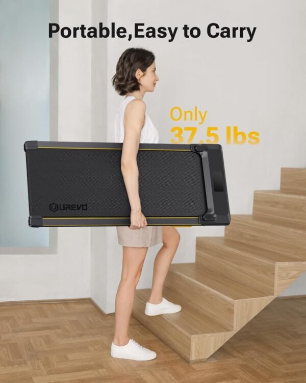 UREVO Under Desk Treadmill, Walking Pad 2 in 1 for Home/Office, Portable Walking Pad Treadmill with Remote Control, LED Display - Image 6