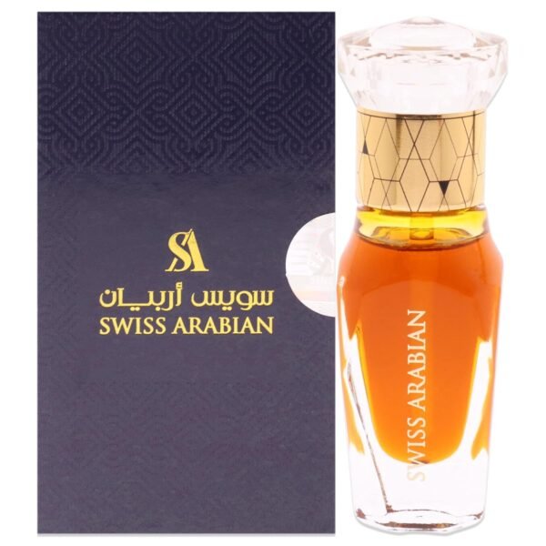 Swiss Arabian Amber Aura For Unisex - Luxury Fragrance Products From Dubai - Long Lasting Personal Perfume Oil - A Seductive, Exceptionally Made, Signature Aroma - Luxurious Scent Of Arabia - 0.4 Oz - Image 2