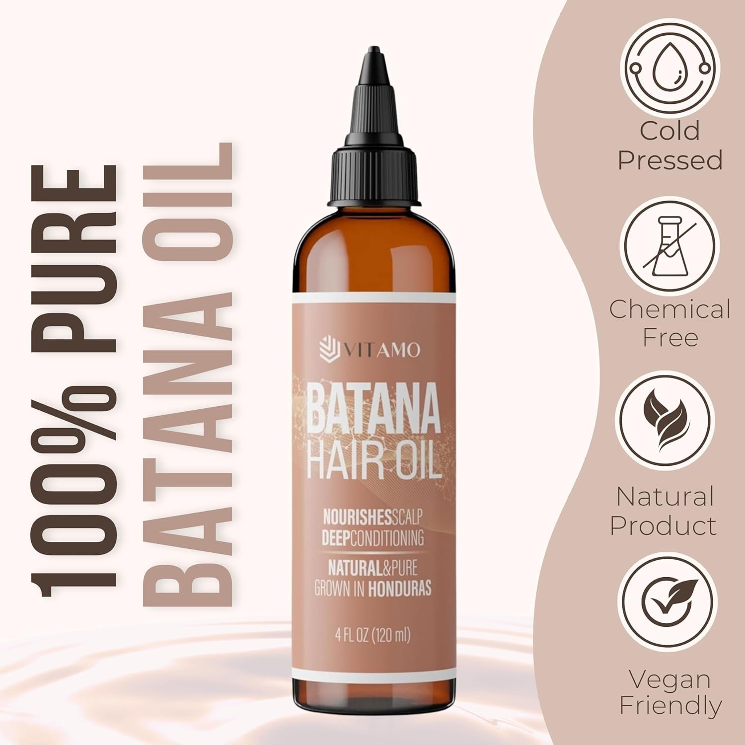 Premium Batana oil for Hair Growth |100% Raw Elaeis Oleifera for Natural Scalp Care | Dr Sebi Hair Shine treatment for Men & Women | Natural Cold Pressed Extraction Method | Liquid Formula - Image 4