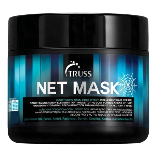 TRUSS Net Hair Mask - Deep Conditioning Treatment + Hair Repair Mask for Curly Hair - Detangle + Hydrate Curls while Soothing Damage - Anti Frizz + Humidity Blocking (15.87 oz) - Image 2