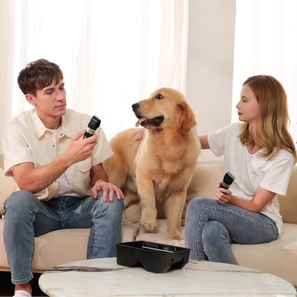 Dog Clippers for Grooming, Low Noise, Electric Quiet, Adjustable Clipper Comb, Rechargeable Cordless Dog Hair Clippers for Dogs Cats Pets, Black - Image 9