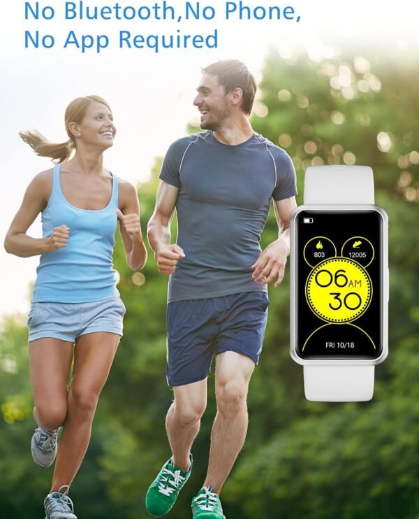 Fitness Tracker No Bluetooth No APP/Phone Required, Fitness Watch Pedometer Waterproof for Men Women Parents - Image 3