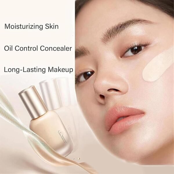 Updo Foundation, Uodo Concealer Foundation, Uodo Liquid Foundation, Updo Moisturizing Light Foundation, Uodo Matte Long Lasting Foundation, Waterproof and Sweatproof (Matte Natural, 30 ml) - Image 4