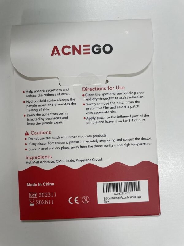216 Counts Pimple Patches for Face, Hydrocolloid Acne Patches Zit Patches for Face Acne Spot Treatment Patch Cystic Acne Treatment Stickers Blemish Hydrocolloid Patches for all Skin Type - Image 9
