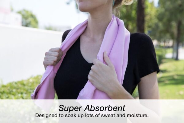 Suede Microfiber Gym Sport Towel, 2 Pack - Image 5