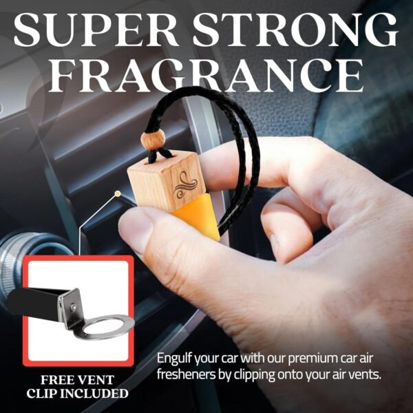 One Million Car Air Freshener for Men | Car Scents Air Freshener with Vent Clip | Strong Car Perfume Air Freshener with Odour Eliminating Technology | Long Lasting Car Air Freshener by Perfa - Image 5