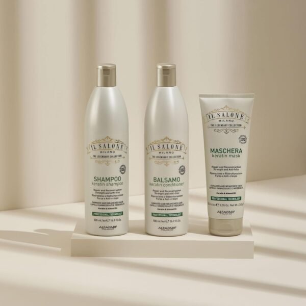 Il Salone Milano Professional Keratin Conditioner - Detangling Conditioner + Damaged Hair Treatment - Provides Frizz Control & Hair Reconstruction (16.9 oz / 500 ml) - Image 11