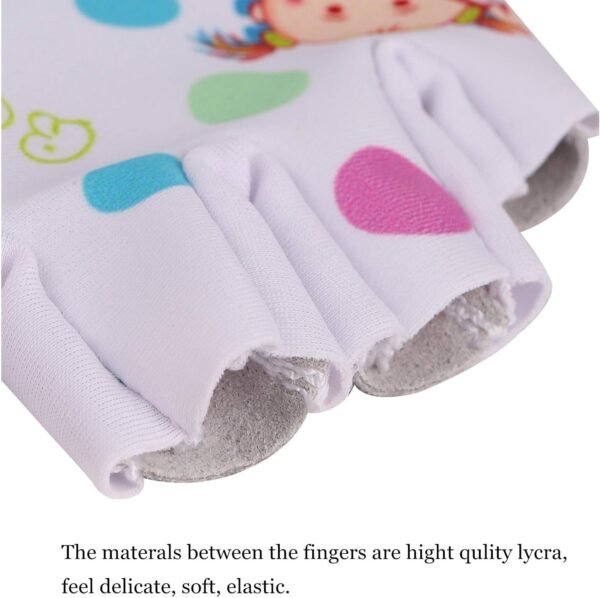 Kids Half Long Finger Climbing Gloves for Age 1-10 Boys Girls Gymnastics Monkey Bars, Good Grip Control Gloves for Scooter Balance Boards Biking Fishing Outdoor Sports - Image 5
