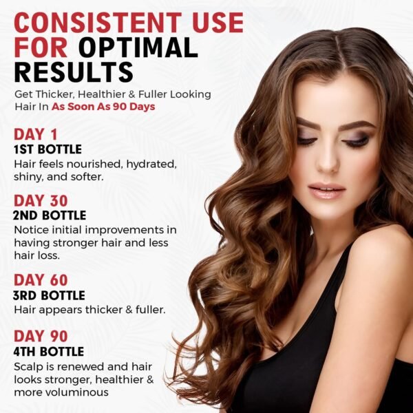 Batana Oil Shampoo for Hair Growth with Over 18+ Natural Ingredients, Rosemary Oil, Onion Biotin, Caffeine, DHT Blocker, Castor Oil, CLINICALLY TESTED, Anti Hair Thinning & Hair Loss, Sulfate Free - Image 6