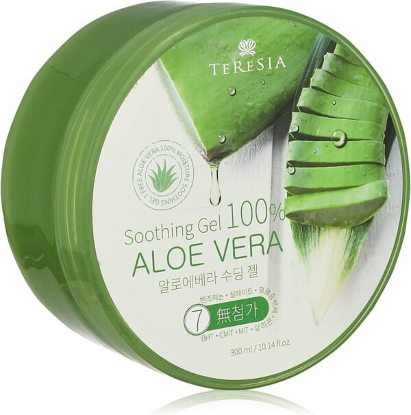 Teresia Aloe Vera Soothing Gel 300ml (2 Pack) | Made with 100 Percent Pure Aloe Vera - Organic Aloe Vera Gel Moisturizer for Face, Skin, Hair & Sunburn Relief - Image 2