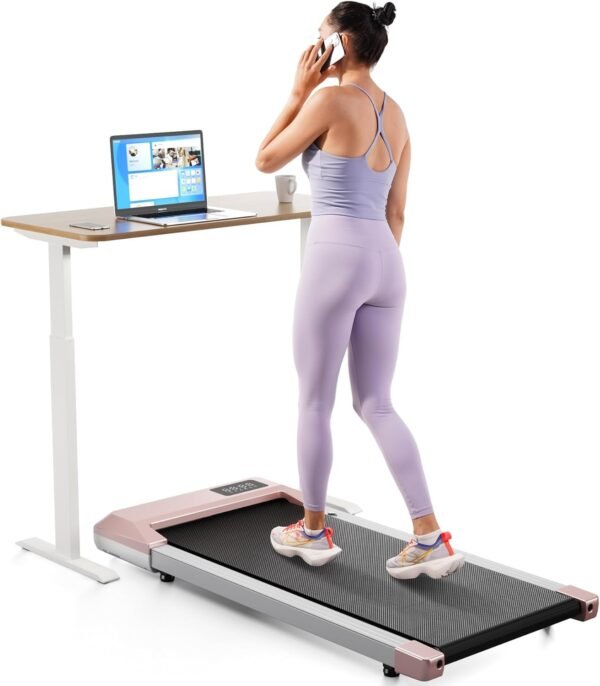 Walking Pad Treadmill, Under Desk Treadmill, Mini Treadmill for Small Spaces, Walking Pad with APP and Remote Control, 2.2 HP Walking Treadmill with 250 LBS Capacity - Image 2