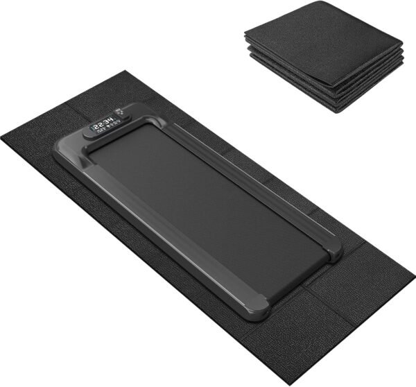 Exercise Equipment Mat 24"x68"/ 30"x60"/ 36"x78"/ 36"x96" Treadmill Mat Exercise Bike Mat for Stationary Spin Bike Trainer Elliptical Gym Workout Fitness Equipment Rower Mat for Hardwood Floors - Image 2